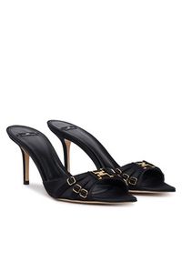 Elisabetta Franchi Sandały SA-93L-62E2-V500 Czarny. Kolor: czarny. Materiał: materiał #2