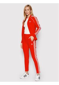 Adidas - adidas Bluza Primeblue SST Track HE9562 Czerwony Standard Fit. Kolor: czerwony. Materiał: bawełna