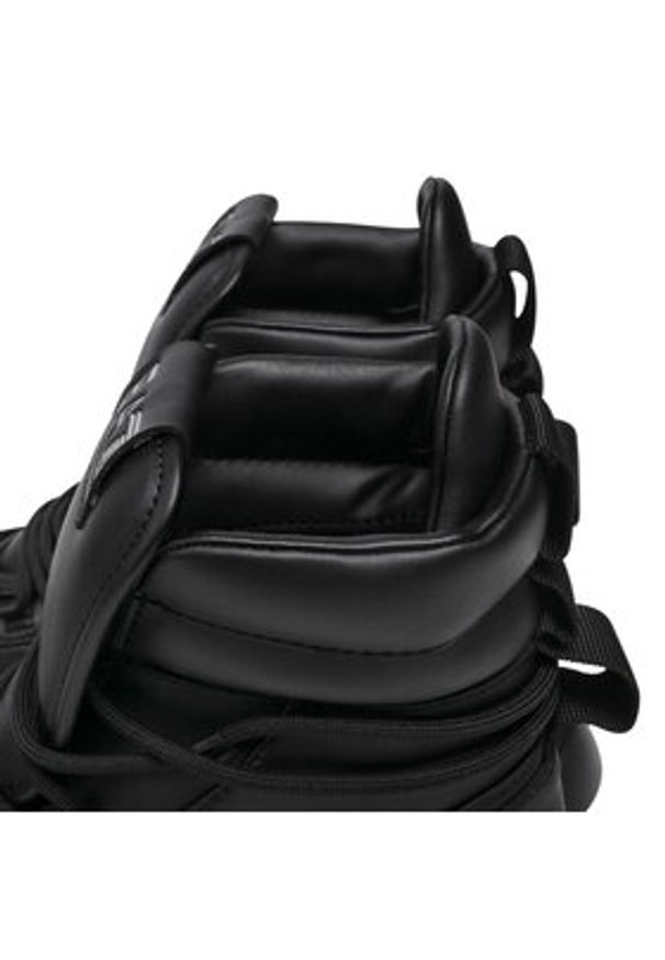 EA7 Emporio Armani Trapery X8M001 XK228 R926 Czarny. Kolor: czarny. Materiał: skóra