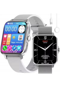 Techonic - SMARTWATCH DAMSKI ZEGAREK ROZMOWY EKG PULS 2 PASKI. Rodzaj zegarka: smartwatch