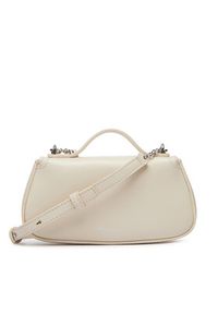Calvin Klein Torebka LV04F3679G Kremowy. Kolor: kremowy. Materiał: skórzane #5
