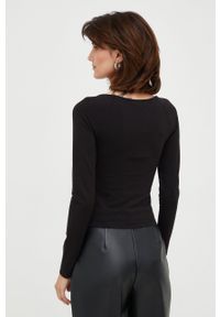 Calvin Klein Jeans longsleeve damska kolor czarny. Kolor: czarny. Materiał: materiał. Długość rękawa: długi rękaw #5