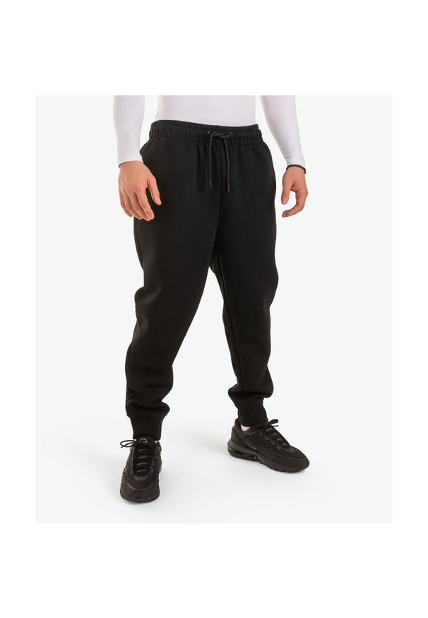 Spodnie INTERLOCK OVERSIZE DZIK® czarne. Kolor: czarny. Sport: joga i pilates
