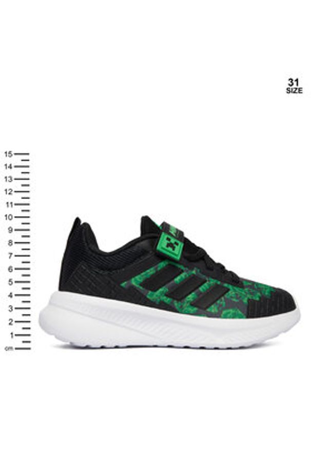 Adidas - adidas Sneakersy Minecraft Fortarun 4.0 JR1943 Czarny. Kolor: czarny. Materiał: materiał