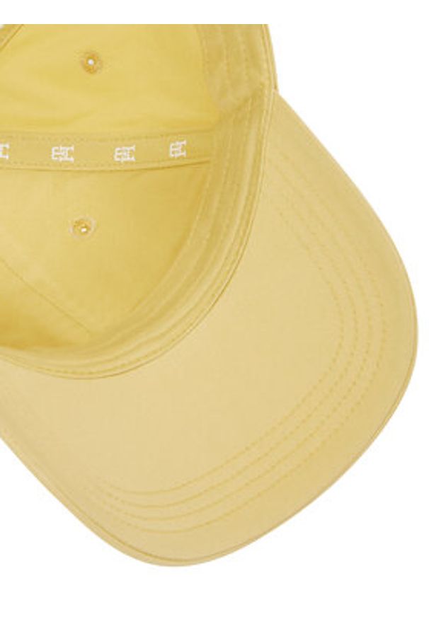 TOMMY HILFIGER - Tommy Hilfiger Czapka z daszkiem Elevated Chic Cap AW0AW17128 Żółty. Kolor: żółty. Materiał: bawełna, materiał