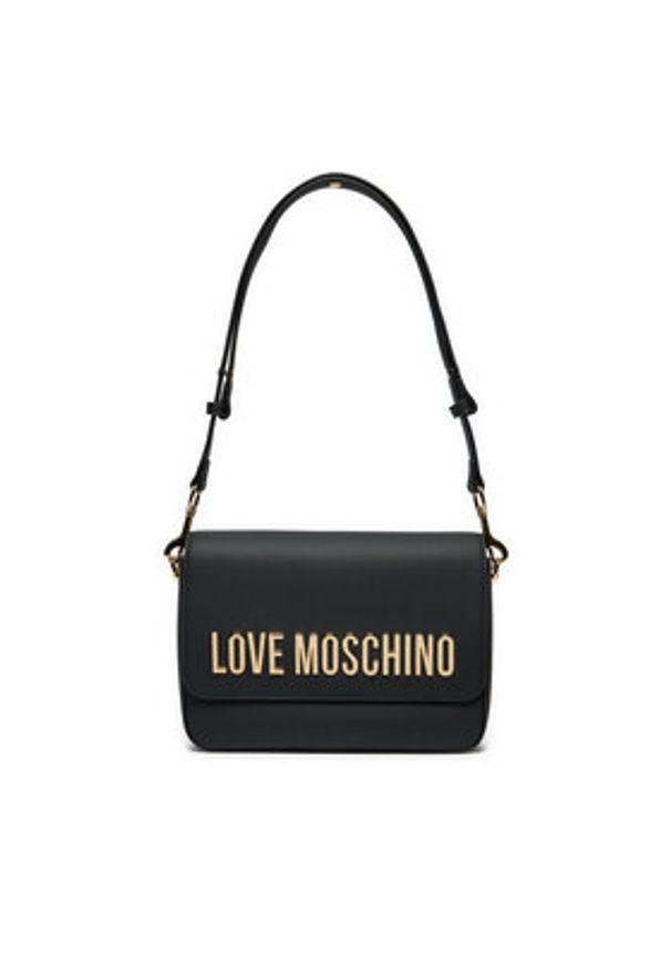 Love Moschino - LOVE MOSCHINO Torebka JC4023PP1LKD0000 Czarny. Kolor: czarny. Materiał: skórzane