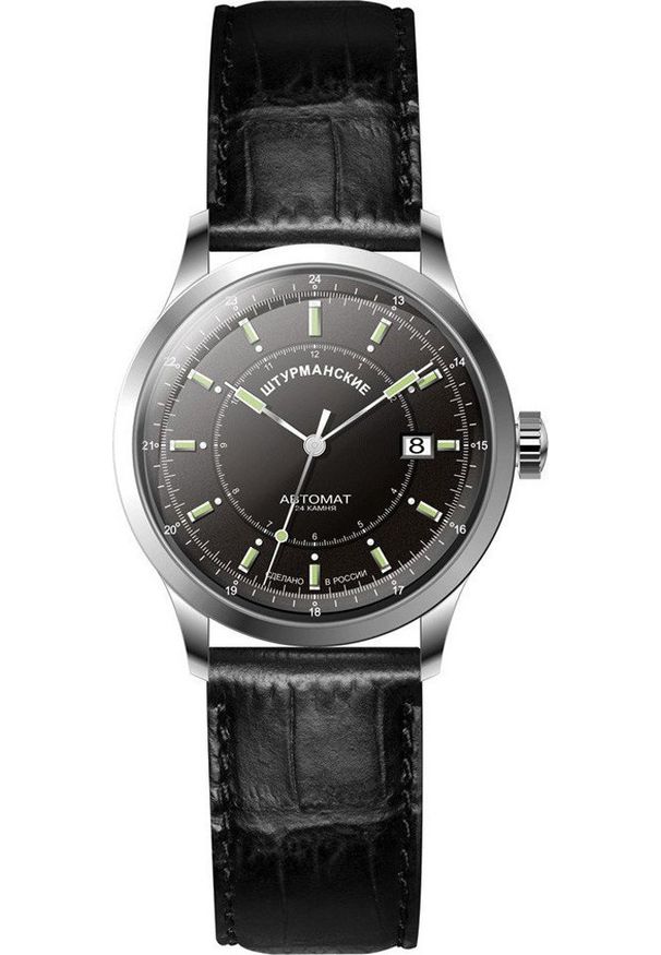 Zegarek Vostok Europe Zegarek męski Sturmanskie NH35-1811841 czarny. Kolor: czarny