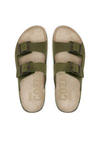 ecco - ECCO Klapki Cozmo 50098402374 Khaki. Kolor: brązowy. Materiał: skóra, nubuk #5