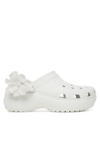 Klapki Crocs. Kolor: biały. Obcas: na platformie