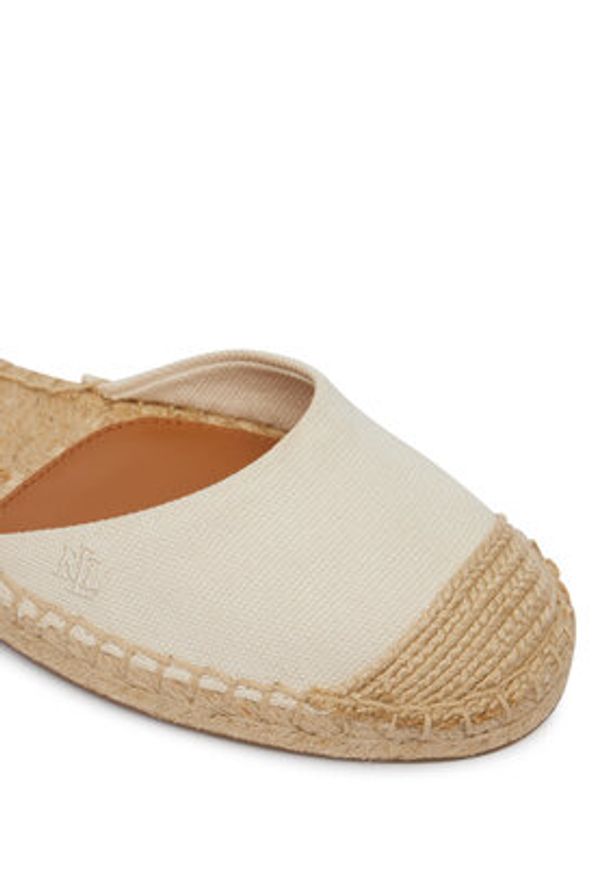 Lauren Ralph Lauren - LAUREN RALPH LAUREN Espadryle 802982888003 Biały. Kolor: biały. Materiał: materiał