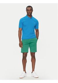 Hechter Paris Polo Pique H-Eco 74004 151902 Niebieski Regular Fit. Typ kołnierza: polo. Kolor: niebieski. Materiał: bawełna #5