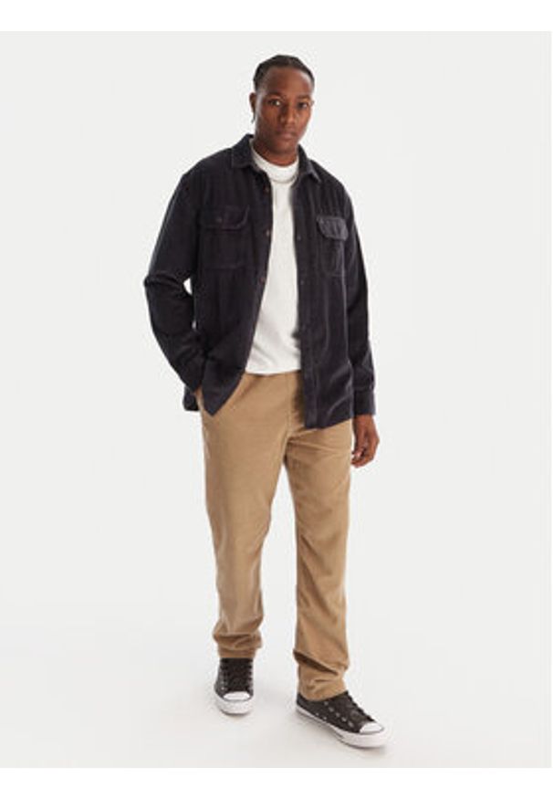 Quiksilver Koszula Venture Cord EQYWT04646 Granatowy Regular Fit. Kolor: niebieski. Materiał: bawełna