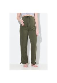 ULLA POPKEN - Damskie Spodnie dresowe Bellieva ekstra szeroki pas bio-bawełna. Kolekcja: plus size. Kolor: szary. Materiał: bawełna, materiał. Długość: długie #1