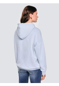 Big-Star - Bluza damska z kapturem błękitna Raisala 400. Okazja: na spacer, na co dzień. Typ kołnierza: kaptur. Kolor: niebieski. Materiał: dzianina, jeans. Wzór: haft. Styl: casual #3