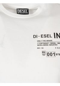 Diesel T-Shirt "T-Diegos" | A00827-0HAYU-100 | Mężczyzna | Biały. Okazja: na co dzień. Kolor: biały. Materiał: bawełna. Wzór: nadruk. Styl: casual