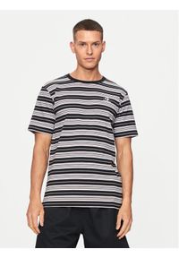 Converse T-Shirt M Loose Fit Striped Tee 10027159-A01 Czarny Loose Fit. Kolor: czarny. Materiał: bawełna
