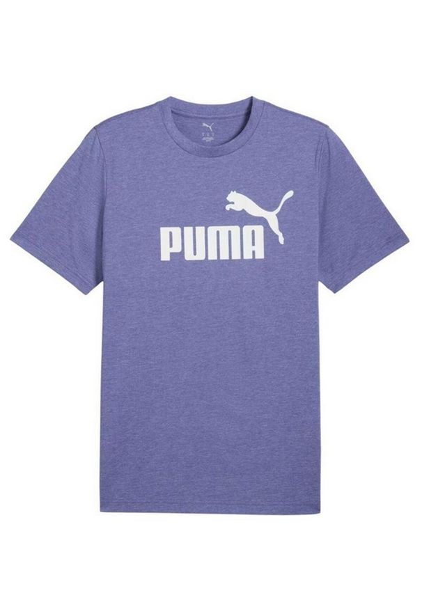 Puma - T-shirt Męski Logo Dwutonalny ESS No.1. Kolor: fioletowy. Sport: turystyka piesza