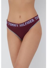 TOMMY HILFIGER - Tommy Hilfiger Figi kolor fioletowy. Kolor: fioletowy. Materiał: materiał, włókno