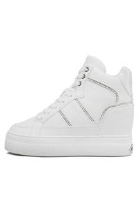 Guess Sneakersy Giala FL5ALA ELE12 Biały. Kolor: biały. Materiał: skóra