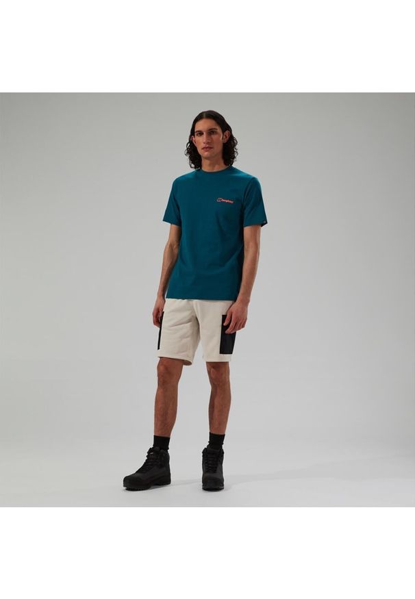 Koszulka z nadrukiem męska Berghaus Mtn Silhouette SS Tee. Kolor: zielony. Wzór: nadruk