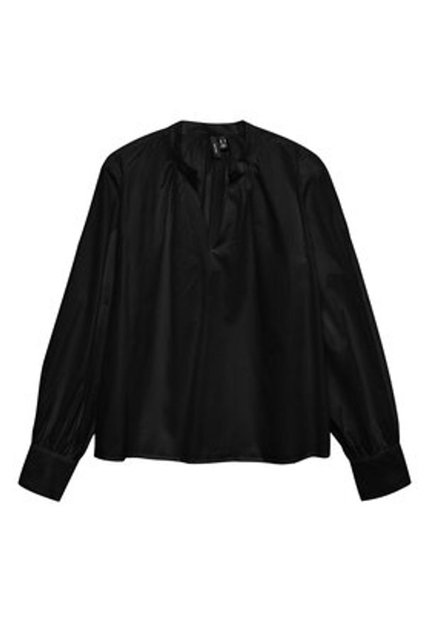 Vero Moda Bluzka Fanni 10336937 Czarny Loose Fit. Kolor: czarny. Materiał: bawełna