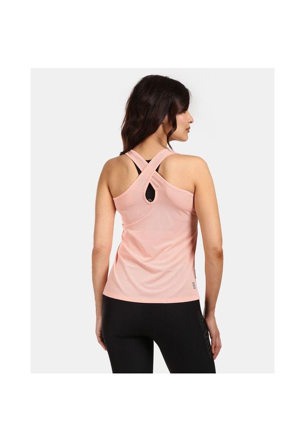 Damski tank top Kilpi Sien. Kolor: różowy. Materiał: materiał. Sport: bieganie