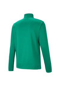 Bluza piłkarska męska Puma teamRISE 1 4 Zip Top. Kolor: biały, wielokolorowy, zielony. Sport: piłka nożna