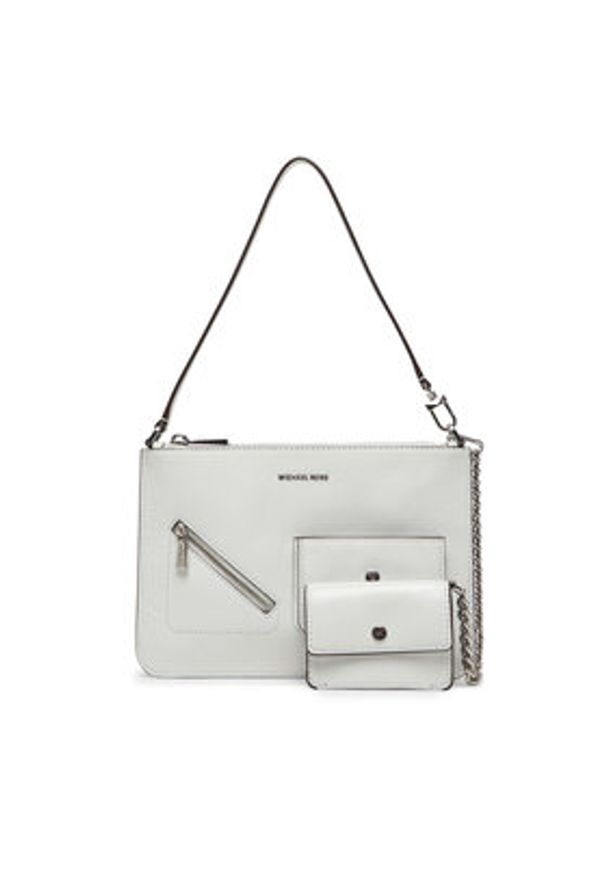 MICHAEL Michael Kors Torebka Jet Set 32S6SJ6F6L Biały. Kolor: biały. Materiał: skórzane