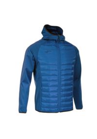 Dziecięca wodoodporna kurtka z kapturem Joma Berna III. Typ kołnierza: kaptur. Kolor: niebieski. Sport: piłka nożna #1