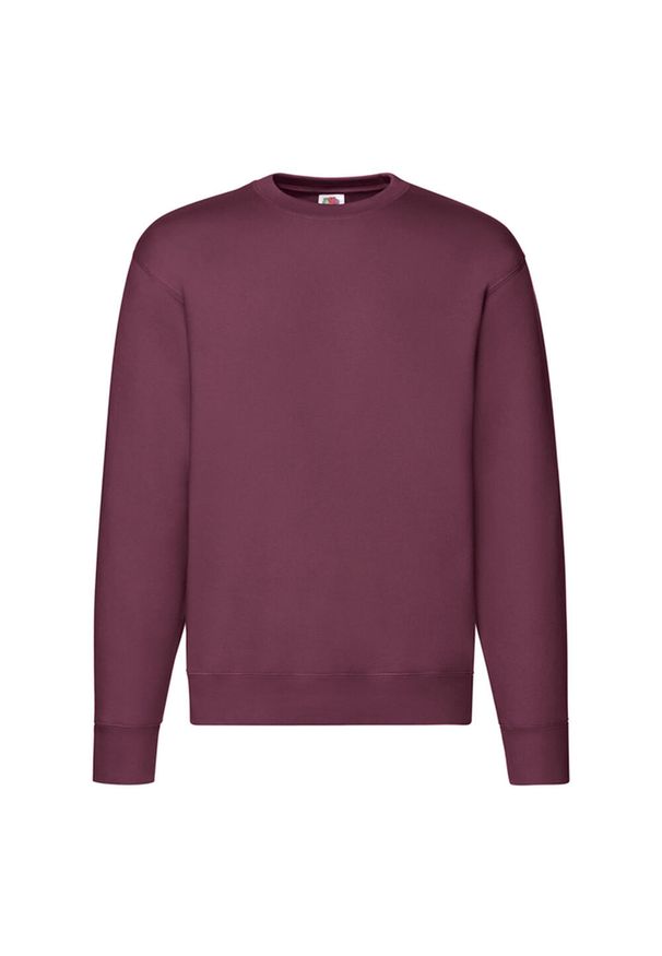FRUIT OF THE LOOM - Męska Bluza Rozpinana Premium. Kolor: czerwony, wielokolorowy, brązowy