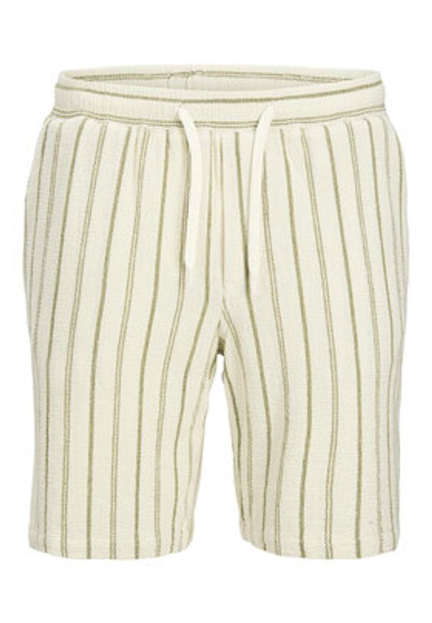 Jack & Jones Szorty materiałowe Jaiden 12274413 Beżowy Relaxed Fit. Kolor: beżowy. Materiał: bawełna