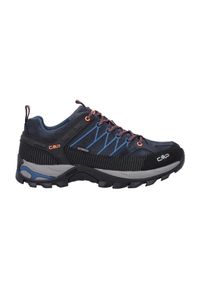 Buty trekkingowe męskie CMP Rigel Low. Zapięcie: sznurówki. Kolor: żółty, pomarańczowy, wielokolorowy, niebieski. Materiał: guma, materiał, skóra, syntetyk. Szerokość cholewki: normalna
