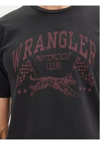 Wrangler T-Shirt 205921 Czarny Regular Fit. Kolor: czarny. Materiał: bawełna