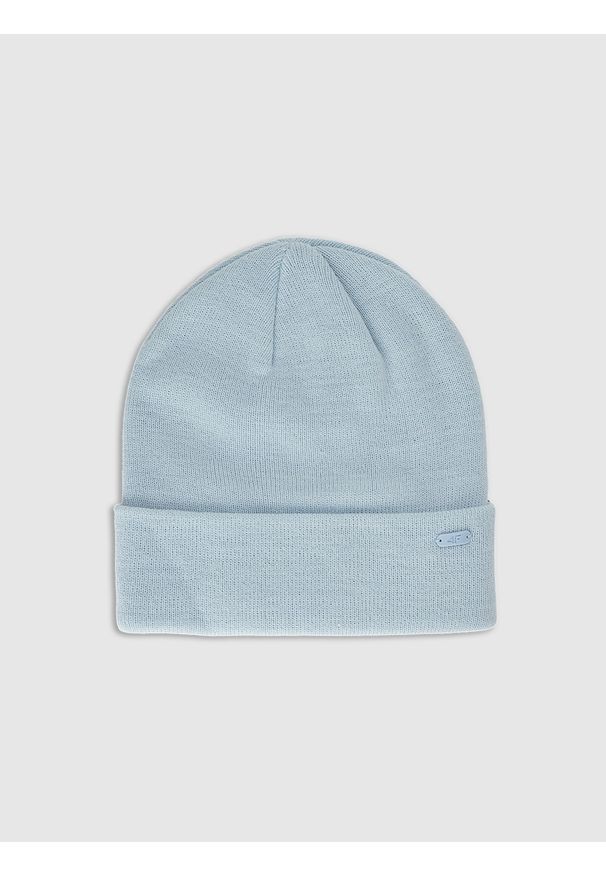 4f - 4F Czapka beanie uniseks - niebieska Uniwersalny. Kolor: niebieski. Materiał: syntetyk, materiał. Sezon: zima. Styl: casual