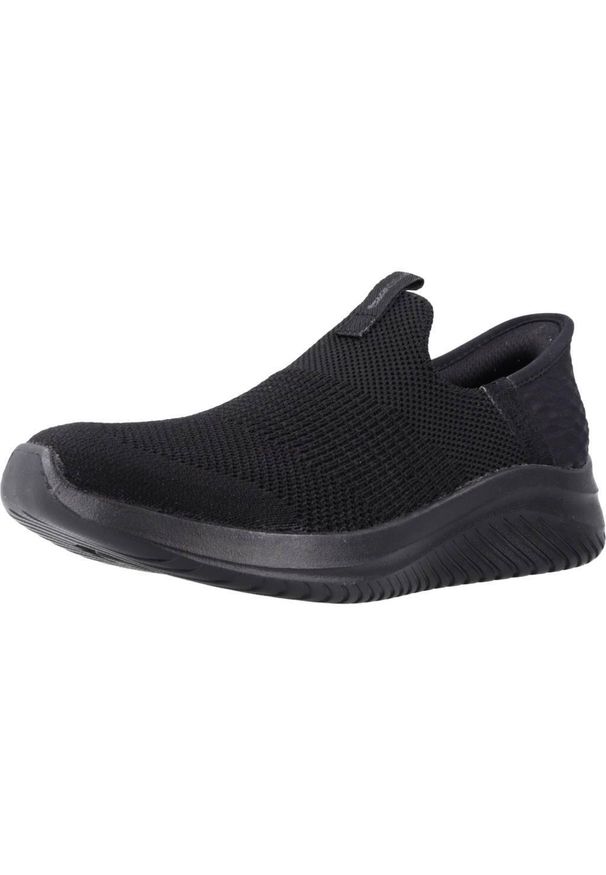 skechers - Buty do chodzenia damskie Skechers 403844LB. Kolor: czarny. Materiał: materiał, syntetyk. Szerokość cholewki: normalna. Sport: turystyka piesza