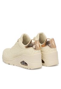 skechers - Skechers Sneakersy Uno Wedge - Safari Daze 177521/OFWT Beżowy. Kolor: beżowy. Materiał: skóra #4