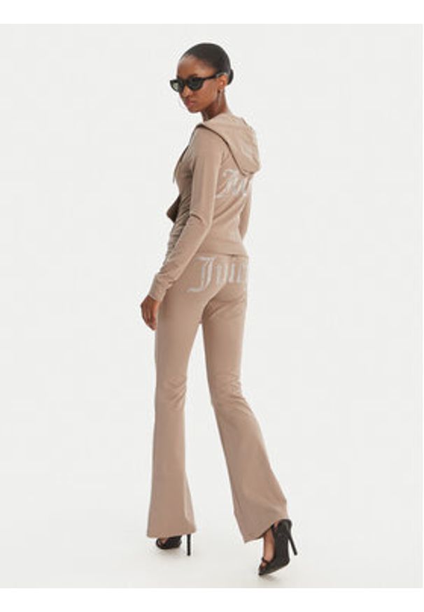 Juicy Couture Spodnie dresowe Christine JCWBJ126309 Beżowy Flared Leg. Kolor: beżowy. Materiał: bawełna