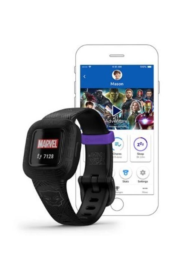 GARMIN - Garmin Vivofit Junior 3 Marvel Black Panther. Styl: casual