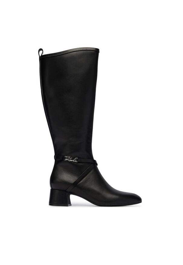 Karl Lagerfeld - Kozaki KARL LAGERFELD. Kolor: czarny