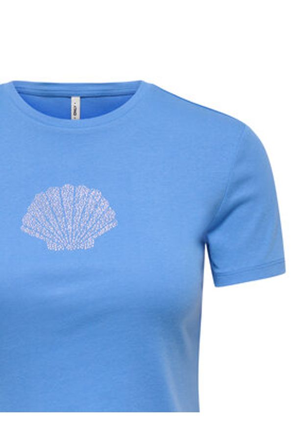 only - ONLY T-Shirt Kira 15346419 Niebieski Regular Fit. Kolor: niebieski. Materiał: bawełna