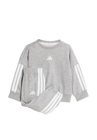 Adidas - Zestaw Essentials Joggers Kids. Okazja: na uczelnię. Kolor: szary, biały, wielokolorowy. Materiał: materiał, dresówka. Styl: sportowy #1