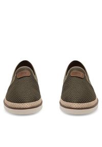 Rieker Espadryle B2366-54 Khaki. Kolor: brązowy. Materiał: materiał