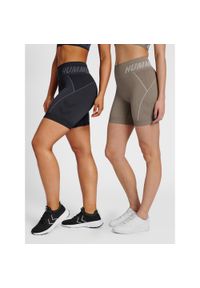 Szorty fitness damskie Hummel TE Christel zestaw 2 pack. Kolor: czarny. Sport: fitness