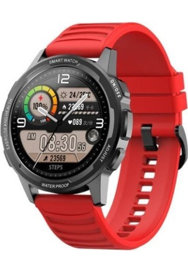 Smartwatch Senbono X28 Czerwony (30612). Rodzaj zegarka: smartwatch. Kolor: czerwony