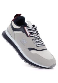 Półbuty sportowe męskie sneakersy szare Vanhorn WN32306. Okazja: na co dzień. Kolor: szary. Materiał: tkanina. Styl: sportowy #1