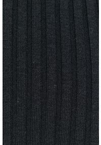 Samsoe & Samsoe - Samsoe Samsoe Sukienka kolor czarny maxi rozkloszowana. Kolor: czarny. Materiał: dzianina. Długość rękawa: długi rękaw. Wzór: gładki. Typ sukienki: rozkloszowane. Długość: maxi #3