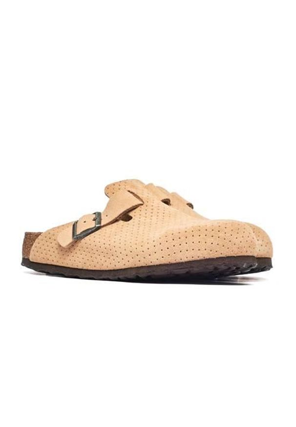Buty do chodzenia męskie Birkenstock Boston Leve. Kolor: wielokolorowy, brązowy. Materiał: materiał, skóra. Szerokość cholewki: normalna. Sport: turystyka piesza