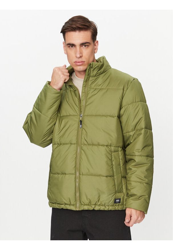 Vans Kurtka zimowa No Hood Norris Mte 1 Puffer Jacket VN0008JF Khaki Regular Fit. Kolor: brązowy. Materiał: syntetyk. Sezon: zima