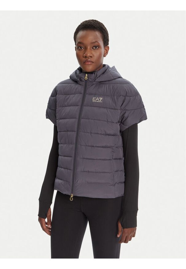 EA7 Emporio Armani Bezrękawnik 7W000090 AF12476 U8115 Szary Relaxed Fit. Kolor: szary. Materiał: syntetyk. Długość rękawa: bez rękawów