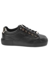 Big-Star - Czarne Sneakersy Big Star Sportowe Obuwie Damskie. Okazja: na co dzień. Kolor: czarny. Materiał: skóra ekologiczna #3